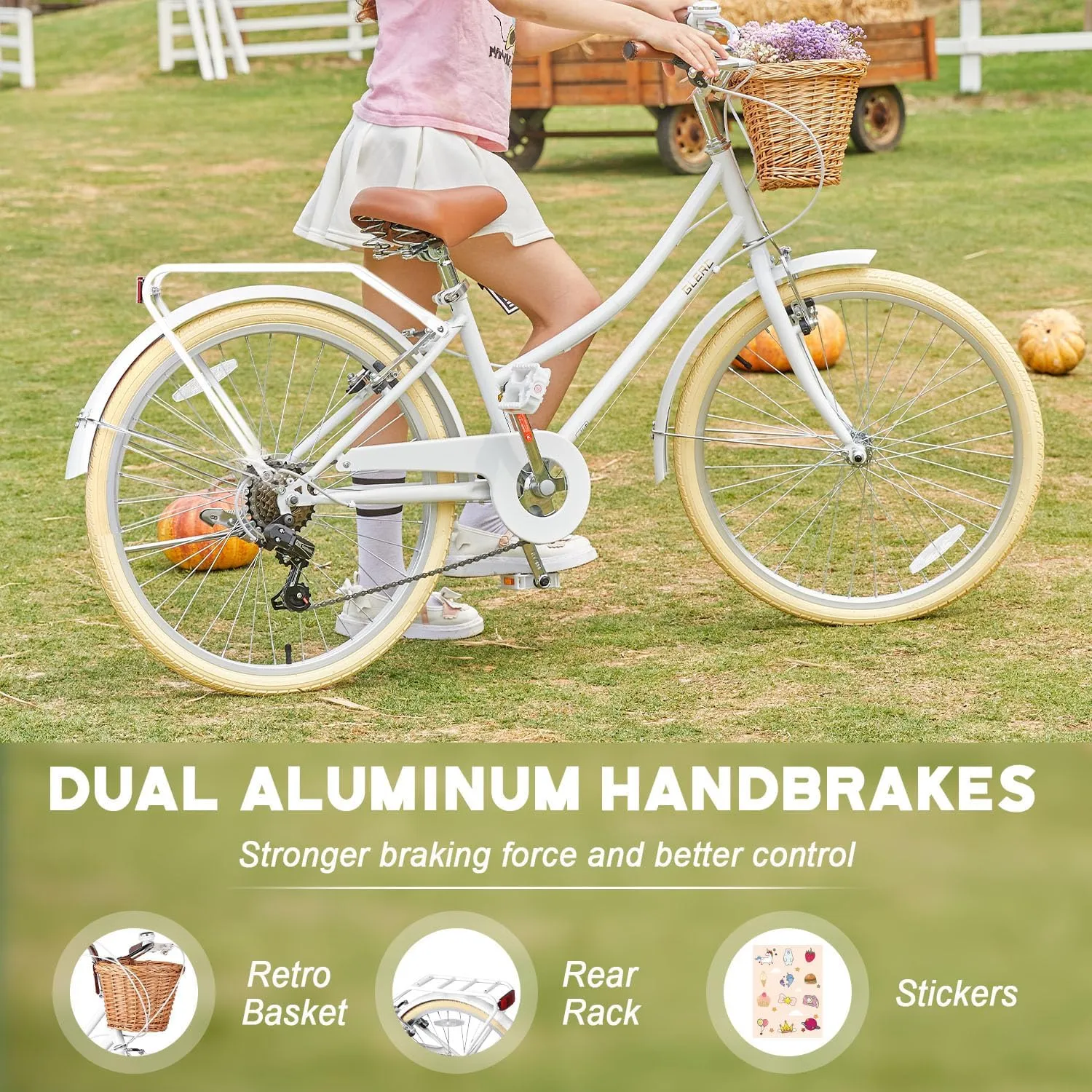 1 Pack of Pink Kids Bike Bells and 1 Pair of Kids Bike Streamers for Kids Bike Accessories, Colorful Bicycle Grips Tassel Ribbons