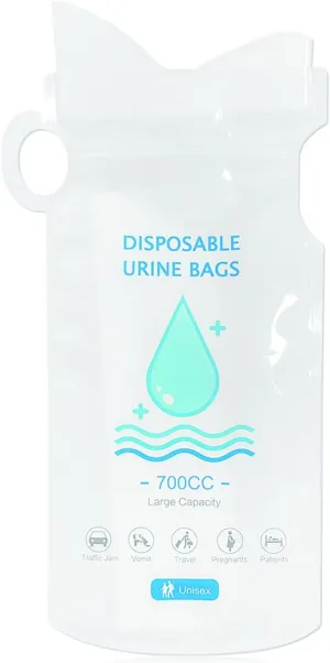 10 Pcs Disposable Urine Bags 700ml Pee Bags for Women Men Kids, Outdoor Emergency Urinal Toilet Pee Bags for Camping Travel Traffic Jam-10 Pack