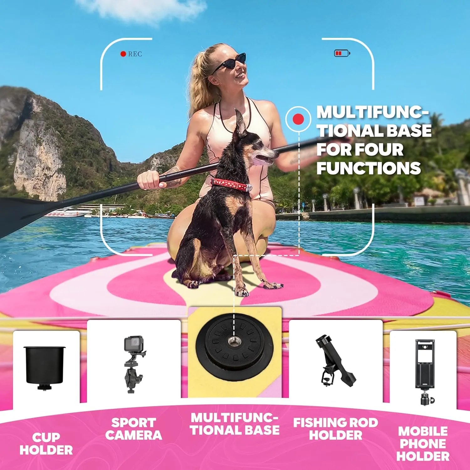 11'6"*34"*6" Stand Up Paddle Board,Inflatable Paddle Boards for Adults w/a Simple and Non Slip Design, Moderate Length and Easy Operation, Suitable for Adults.