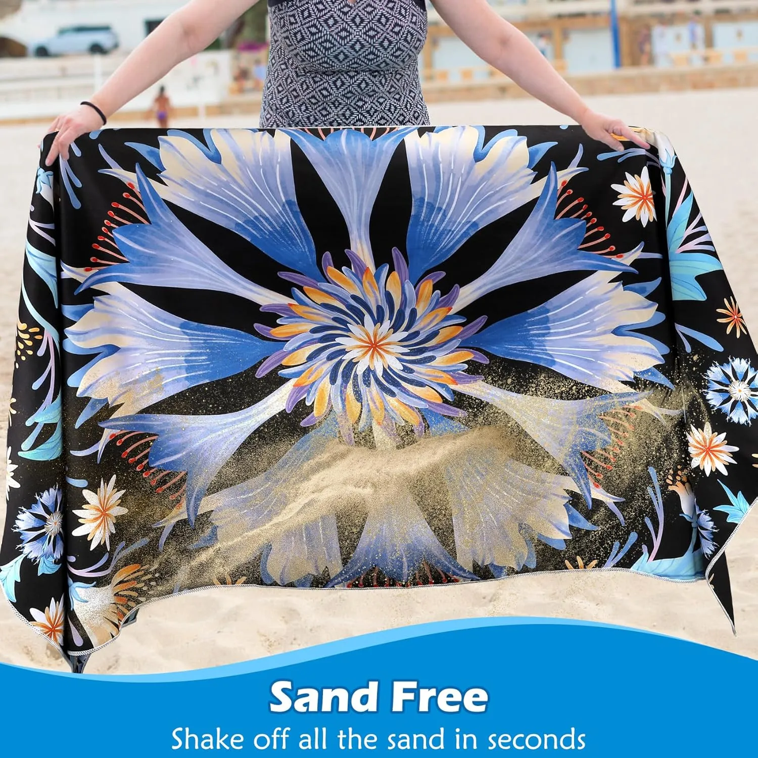 2 Pack Microfiber Lightweight Oversized Beach Towel, Extra Large 71"x32" Quick Dry Absorbent Sand Free Towels for Travel Swimming Pool Camping Sports for Adults Beach Vacation Essentials