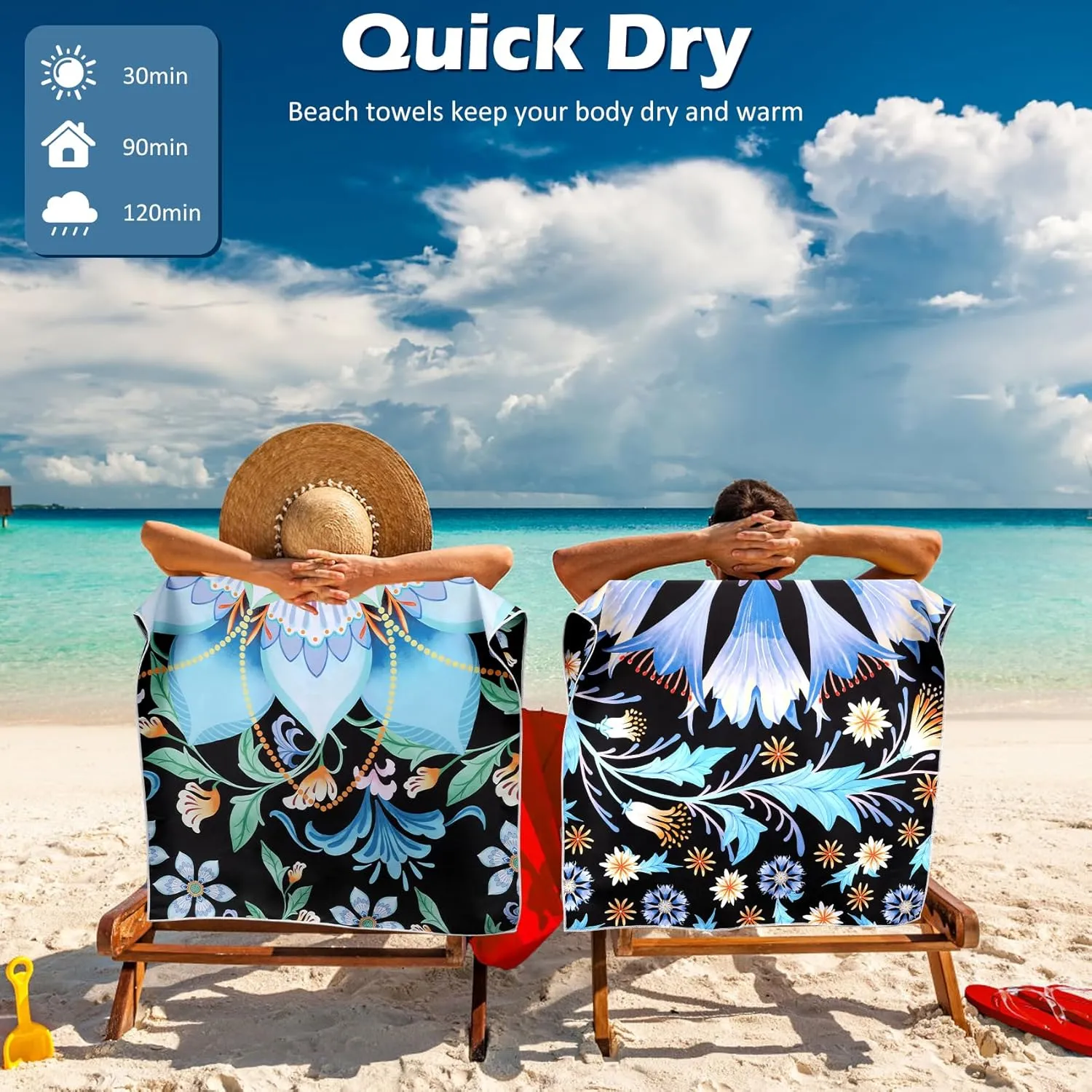 2 Pack Microfiber Lightweight Oversized Beach Towel, Extra Large 71"x32" Quick Dry Absorbent Sand Free Towels for Travel Swimming Pool Camping Sports for Adults Beach Vacation Essentials