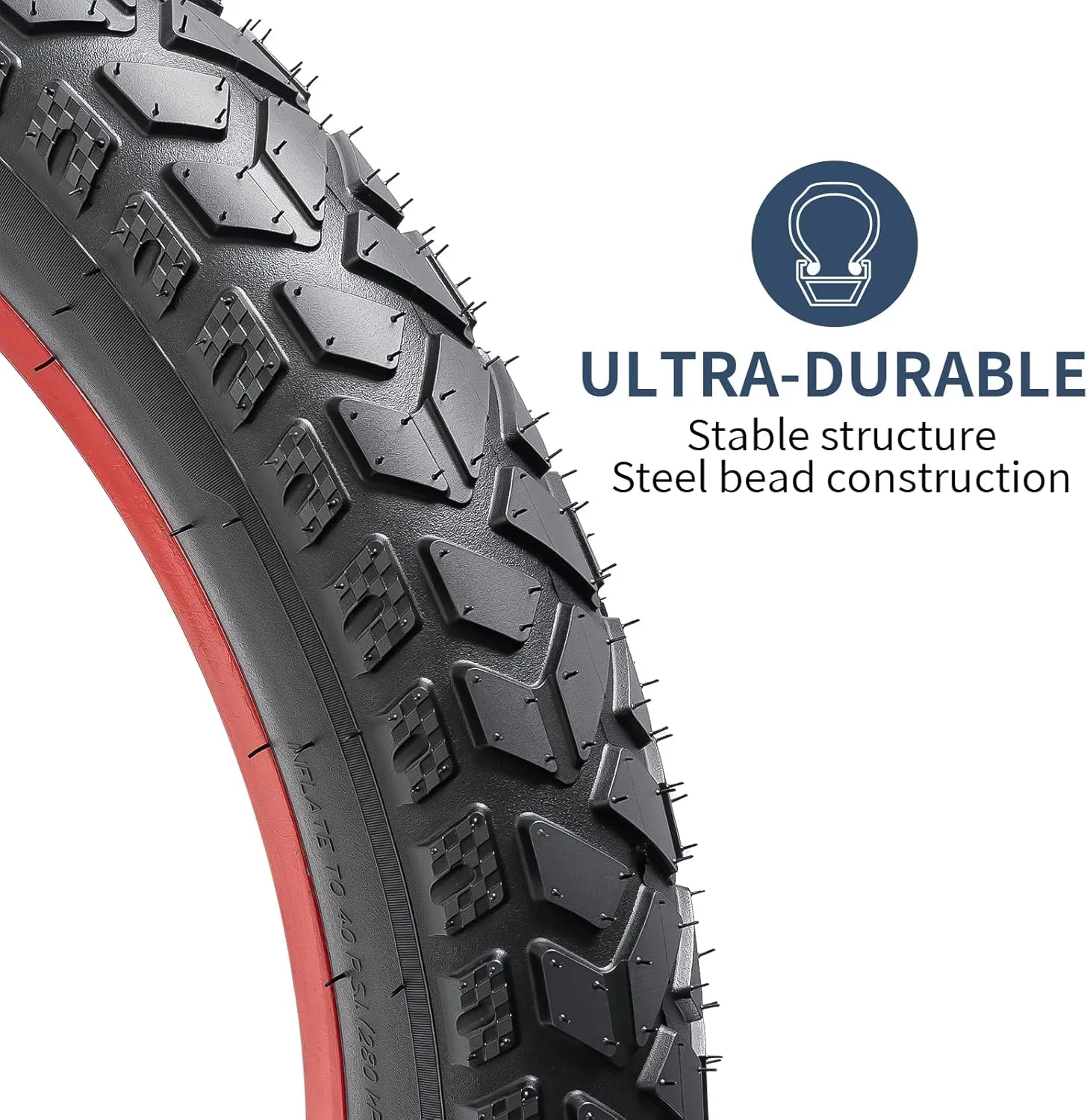 2-PCS 20" Heavy Duty Fat E-Bike Tires 20 x 4.0/102-406 20 x 3.0 and Heavy Duty Bike Tubes Scharder Valve Compatible with 20x4.0 20x3.0 E-Bike All-Terrain Directional Tread Bicycle Tires and Tubes