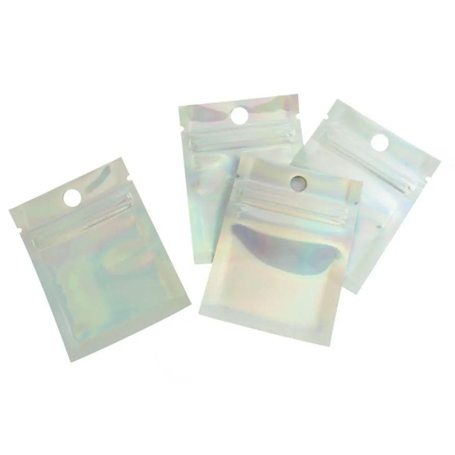 25 Cellophane Bags - White - Zipper Seal - Choose Your Size!