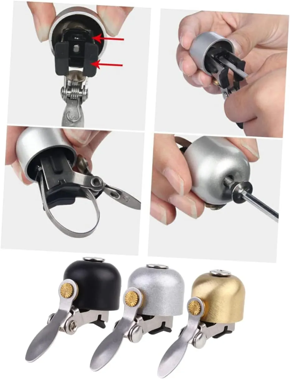 2pcs Bicycle Bell Aluminum Bell Nice Loud Bell Kids Bike Bell Bicicletas para Adultos