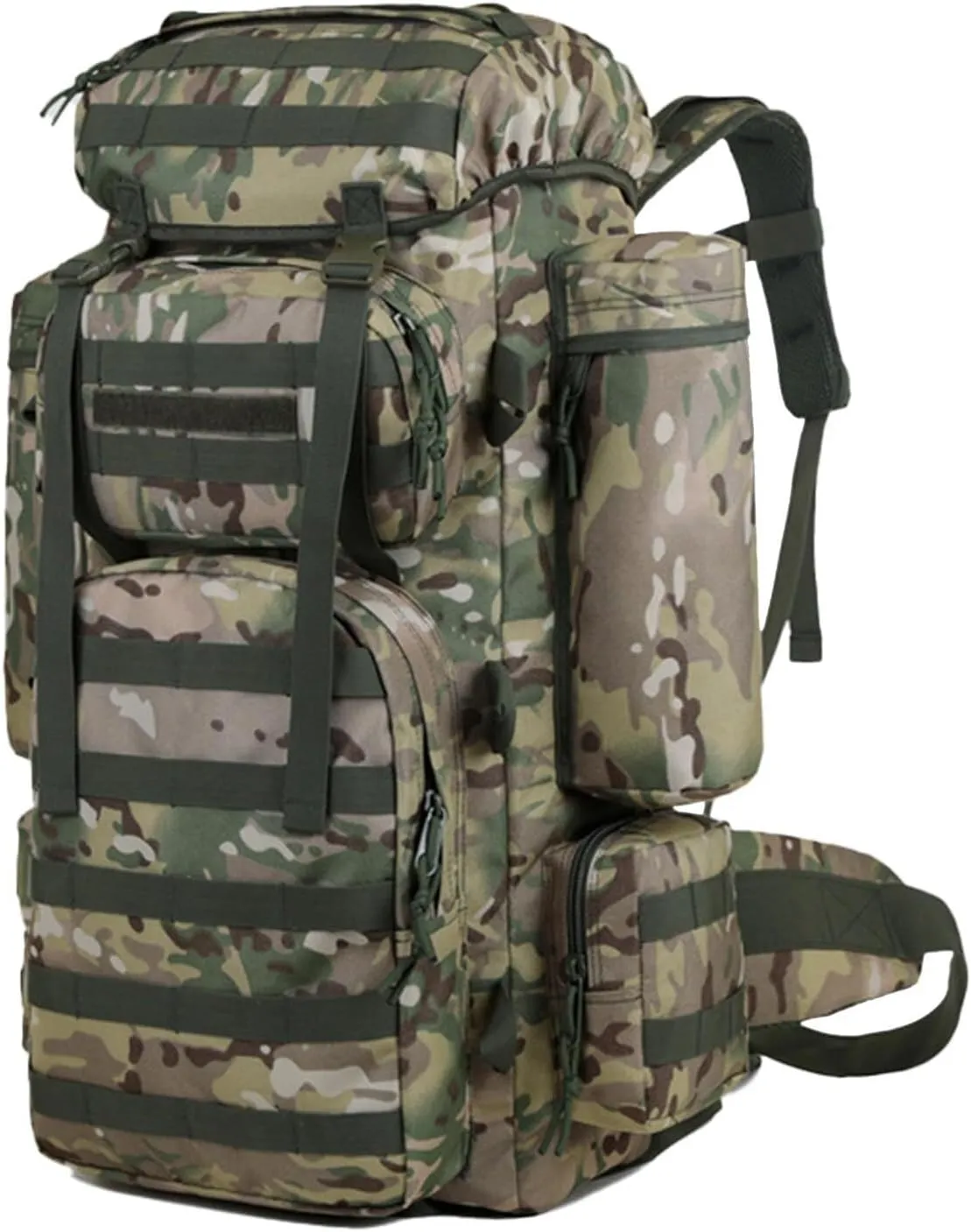 30L Military Tactical Backpack, Lightweight Outdoor Hiking Rucksack, Army Assault Pack, Camouflage 3 Day Bug Out Bag for Mountaineering Travel