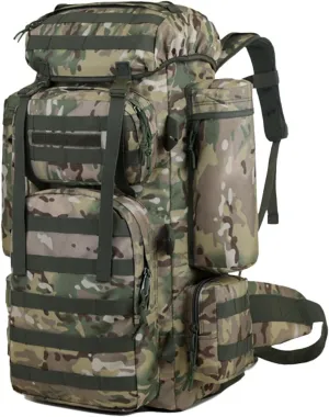 30L Military Tactical Backpack, Lightweight Outdoor Hiking Rucksack, Army Assault Pack, Camouflage 3 Day Bug Out Bag for Mountaineering Travel