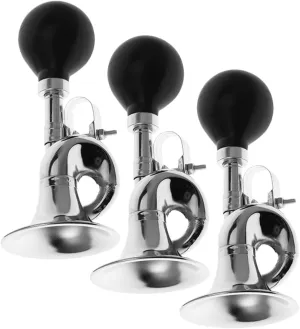 3Pcs Loud Bike Horn High Decibel Portable Horn for Bicycles Easy Installation Handlebar Accessory Enhances Safety for Adults Riding Traffic