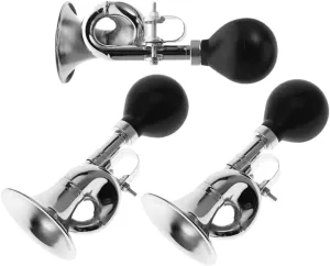 3pcs Loud Snail Horn Bell High-Decibel Sound Maker for Adult Easy Installation Horn Attachment Crisp Tone for Safety During Cycling