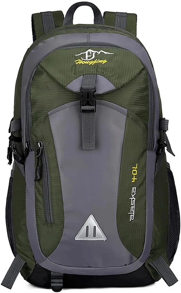 40L Hiking Backpack Lightweight, Camping Backpack, Waterproof Hiking Daypack, Outdoor Trekking Travel Backpacks for Men Women, Dark Green