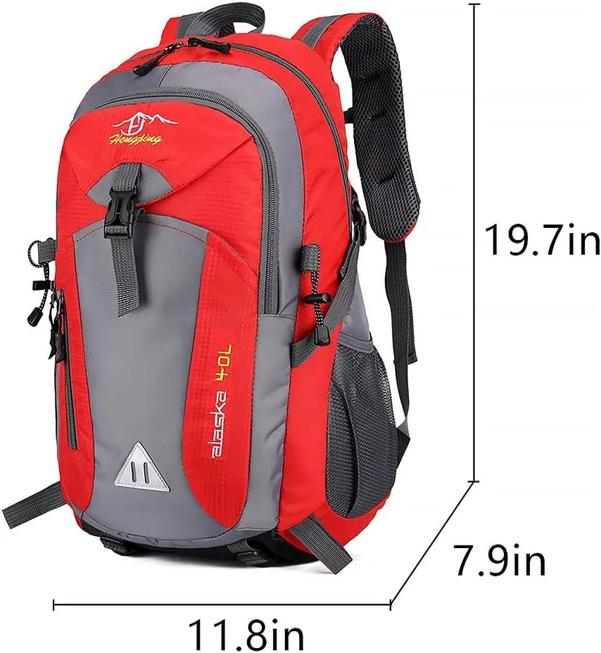 40L Hiking Backpack Lightweight, Camping Backpack, Waterproof Hiking Daypack, Outdoor Trekking Travel Backpacks for Men Women, Dark Green