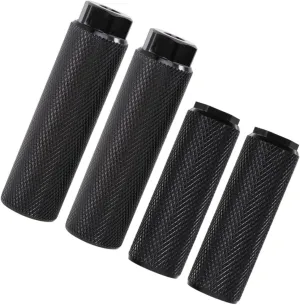 4pcs Aluminum Alloy Bike Foot Pegs Pedals Cycle Rear Footrest Portable Foot Pegs for Mountain Bikes Sturdy Bicycle Accessories