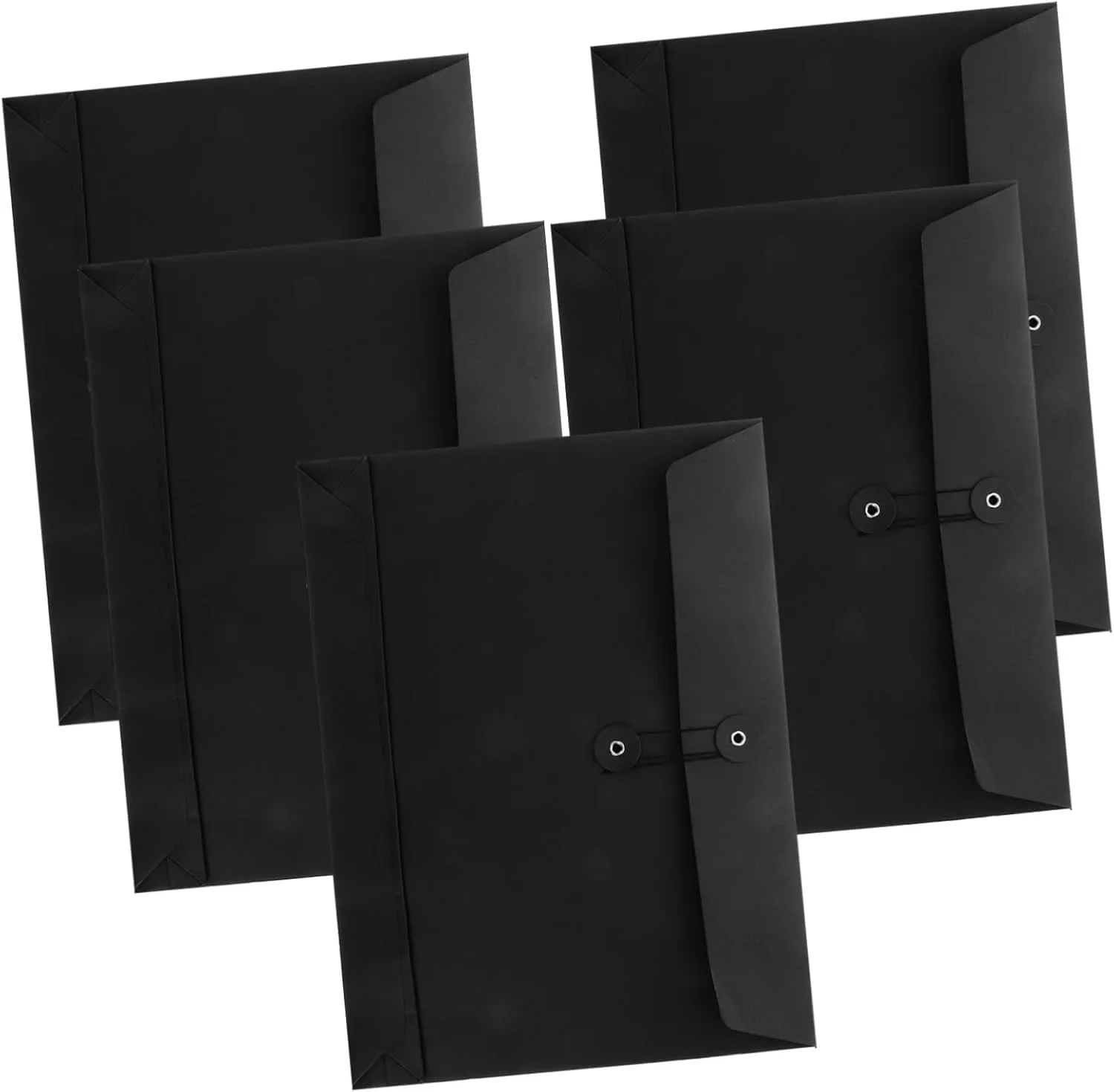 A4 Card File Envelopes Pocket Envelopes 5 Pack Kraft Paper for Office Mailing Travel Documents Organizer