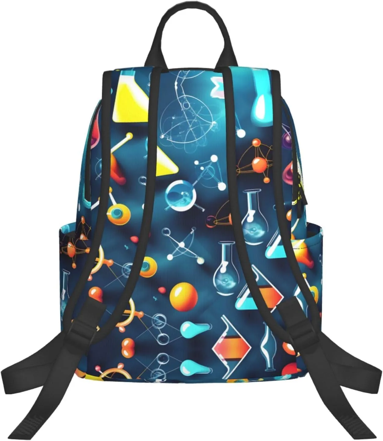 Abstract Science Chemistry Print Lightweight Backpack, Travel Bookbag College Bag,Laptop Backpack For Men Women