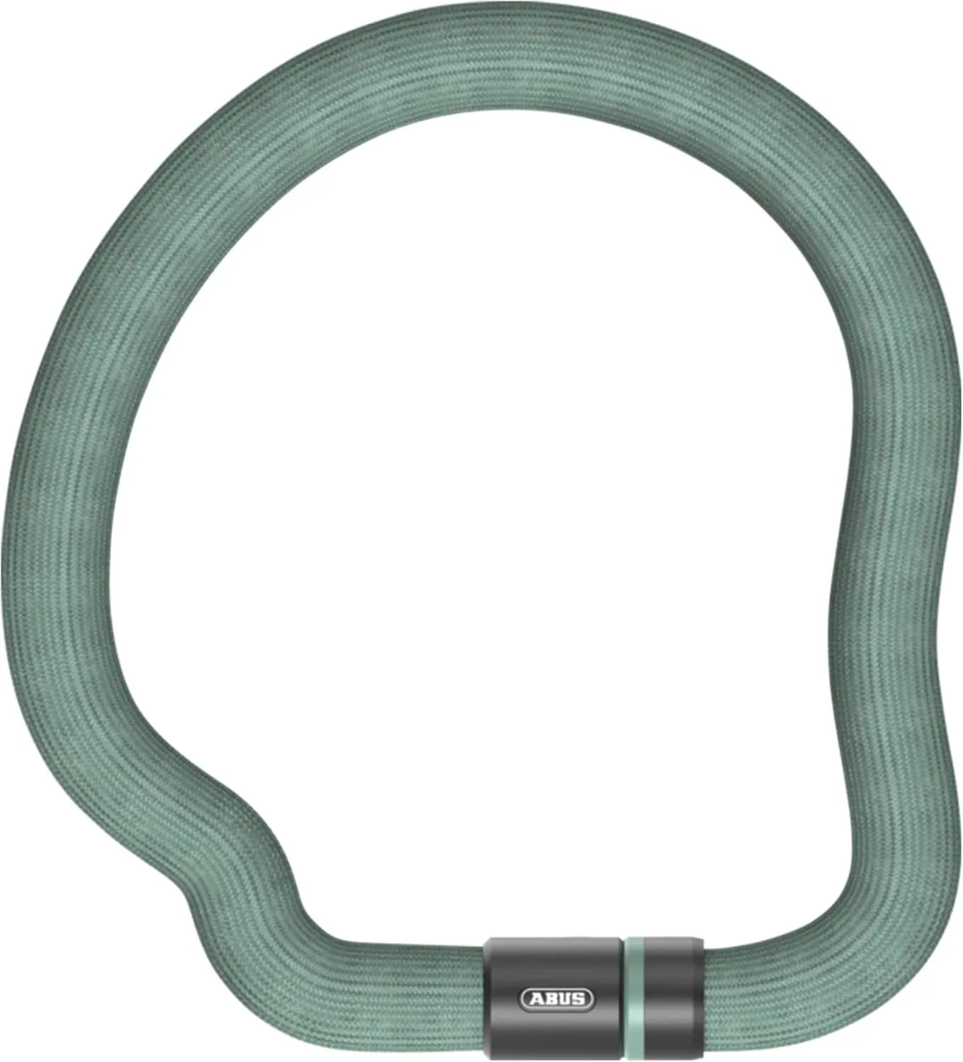 ABUS Goose Lock Chain Lock - Bendable, Rattle-Free Bicycle Lock Made of Hardened Steel - 6 mm Thick - 110 cm Long - with Key - ABUS Security Level 7 - Green