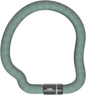 ABUS Goose Lock Chain Lock - Bendable, Rattle-Free Bicycle Lock Made of Hardened Steel - 6 mm Thick - 110 cm Long - with Key - ABUS Security Level 7 - Green