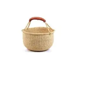 African Market Basket | Ghana Bolga Basket | Dye Free