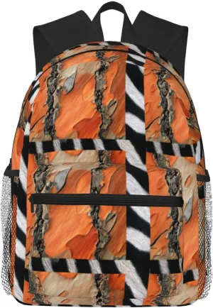 African Tribal Zebra Print Lightweight Packable Backpack Travel Casual Hiking Daypack Foldable Backpack For Men Women