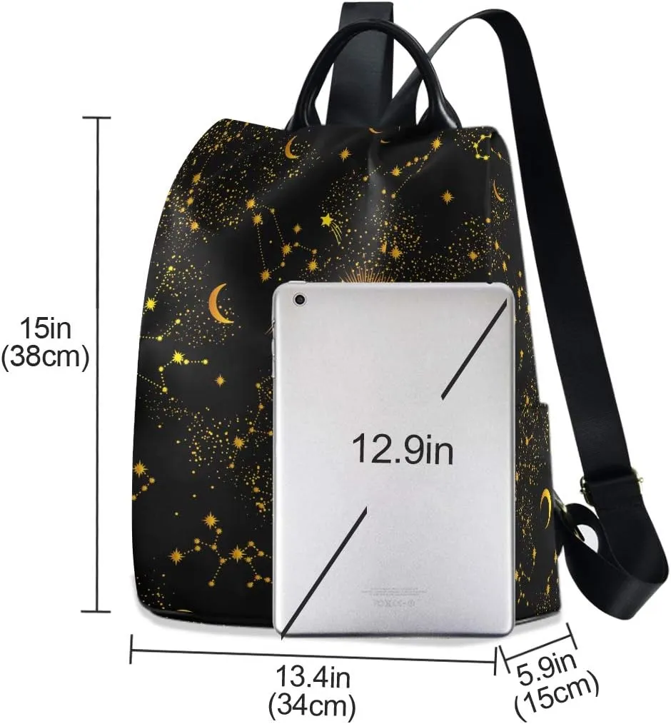 ALAZA Space Galaxy Constellation Backpack Purse for Women Anti Theft Back Pack Fashion Shoulder Bag