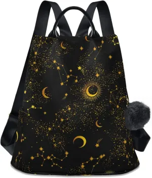 ALAZA Space Galaxy Constellation Backpack Purse for Women Anti Theft Back Pack Fashion Shoulder Bag