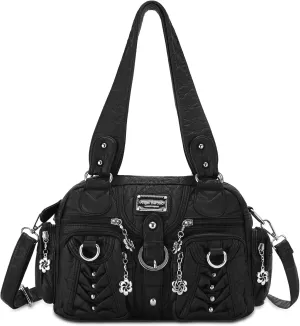 Angel Kiss Large Hobo Bags for Women Crossbody Bag Travel Shoulder bag Roomy Multi-functional Vegan Leather Satchel Tote