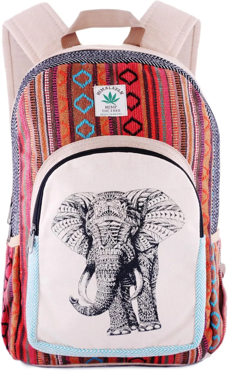 Anitya Hemp Backpack, Multi-Functional Pockets, Eco-Friendly, Unisex, Hiking Daypack, Durable Rucksack (AHLB012)