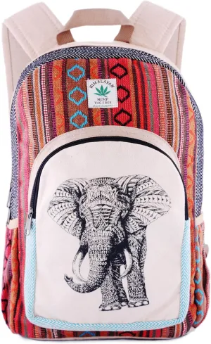Anitya Hemp Backpack, Multi-Functional Pockets, Eco-Friendly, Unisex, Hiking Daypack, Durable Rucksack (AHLB012)