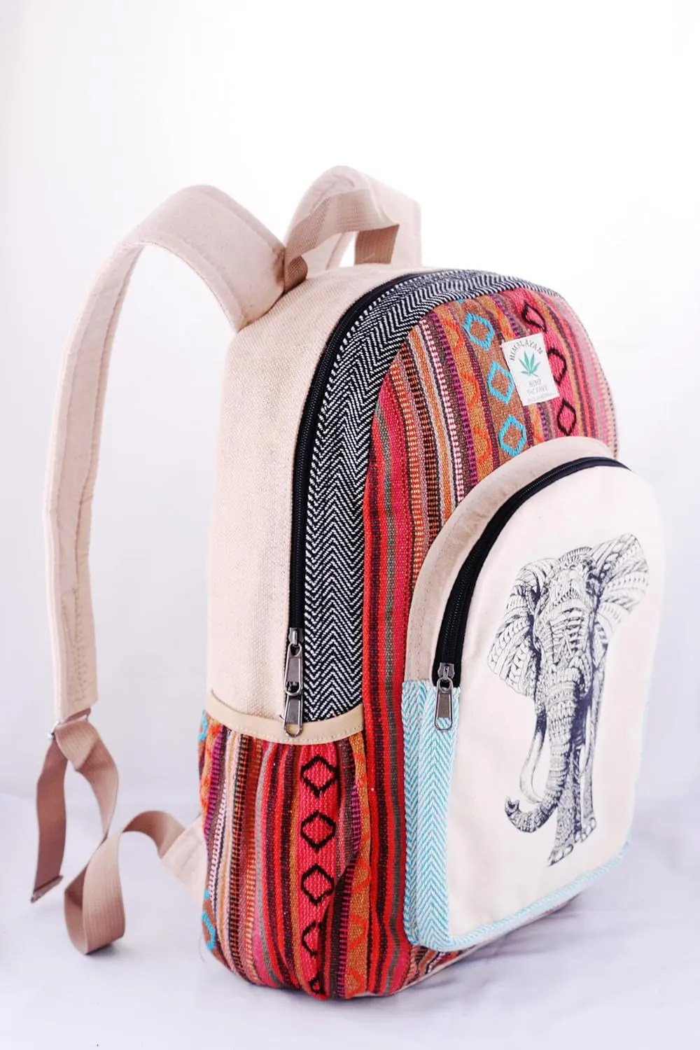 Anitya Hemp Backpack, Multi-Functional Pockets, Eco-Friendly, Unisex, Hiking Daypack, Durable Rucksack (AHLB012)