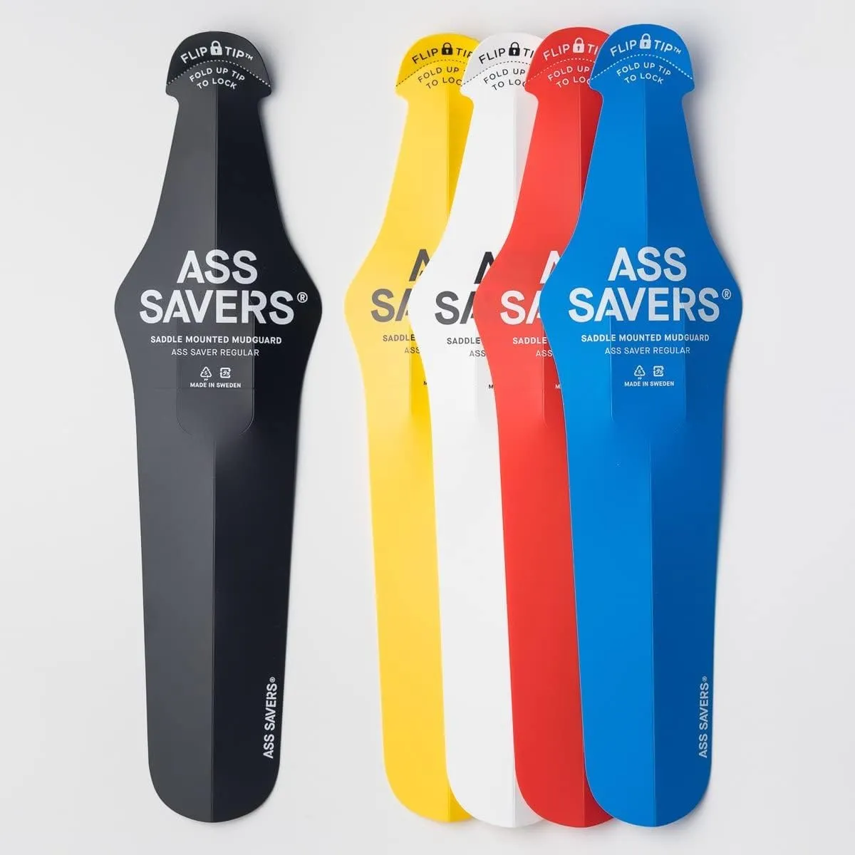 Ass Savers Bicycle Saddle Mudguard | Regular for 23-35 mm Tires, Commuter, Road, Cyclo Cross | Big for 30-50 mm with Upto 55 mm Wide, Generation 4, Rain Protection, No Tools Mount, Patented Flip Tip