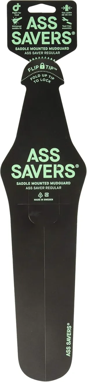 Ass Savers SmartAss Bicycle Rain Fender, Black