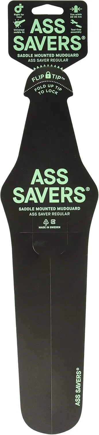 Ass Savers SmartAss Bicycle Rain Fender, Black