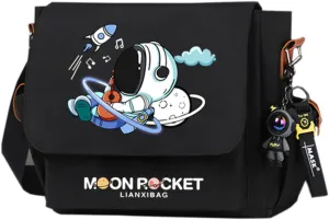 Astronaut Messenger Bag for Men Laptop Bag Casual Satchel Bags Large Work Briefcase Fashion Crossbody Shoulder Handbag