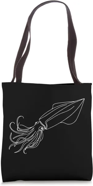 Atlantic Ocean Deep Sea Large Invertebrates Giant Squid Tote Bag