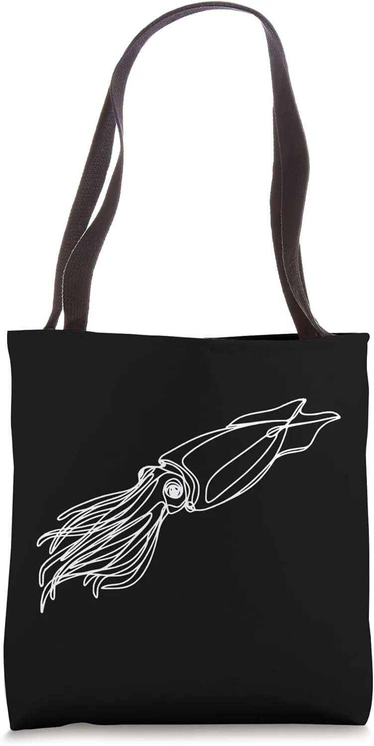 Atlantic Ocean deep sea mystery invertebrates Giant Squid Tote Bag