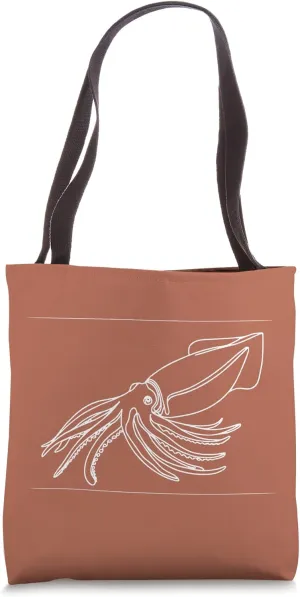 Atlantic Ocean Deep Sea Mystery Invertebrates Giant Squid Tote Bag