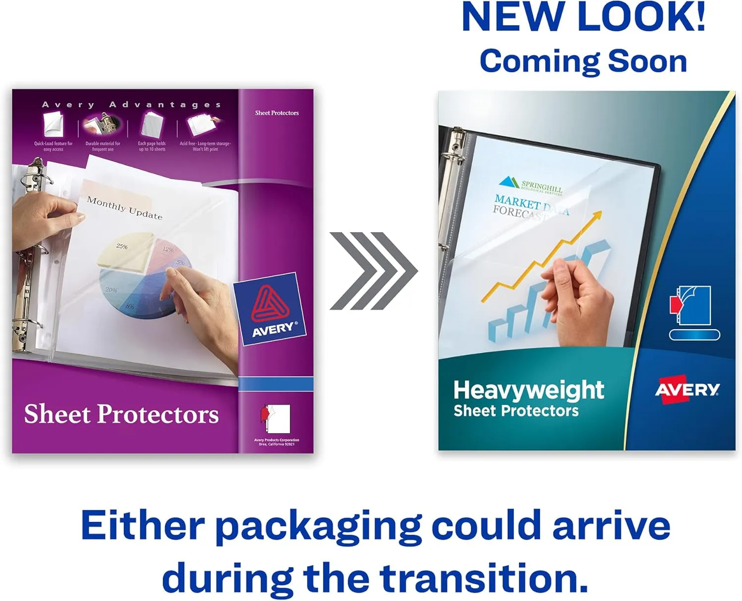 Avery Clear Heavyweight Sheet Protectors, Non-Glare, Easy Load, 100 Document Protectors (74102)