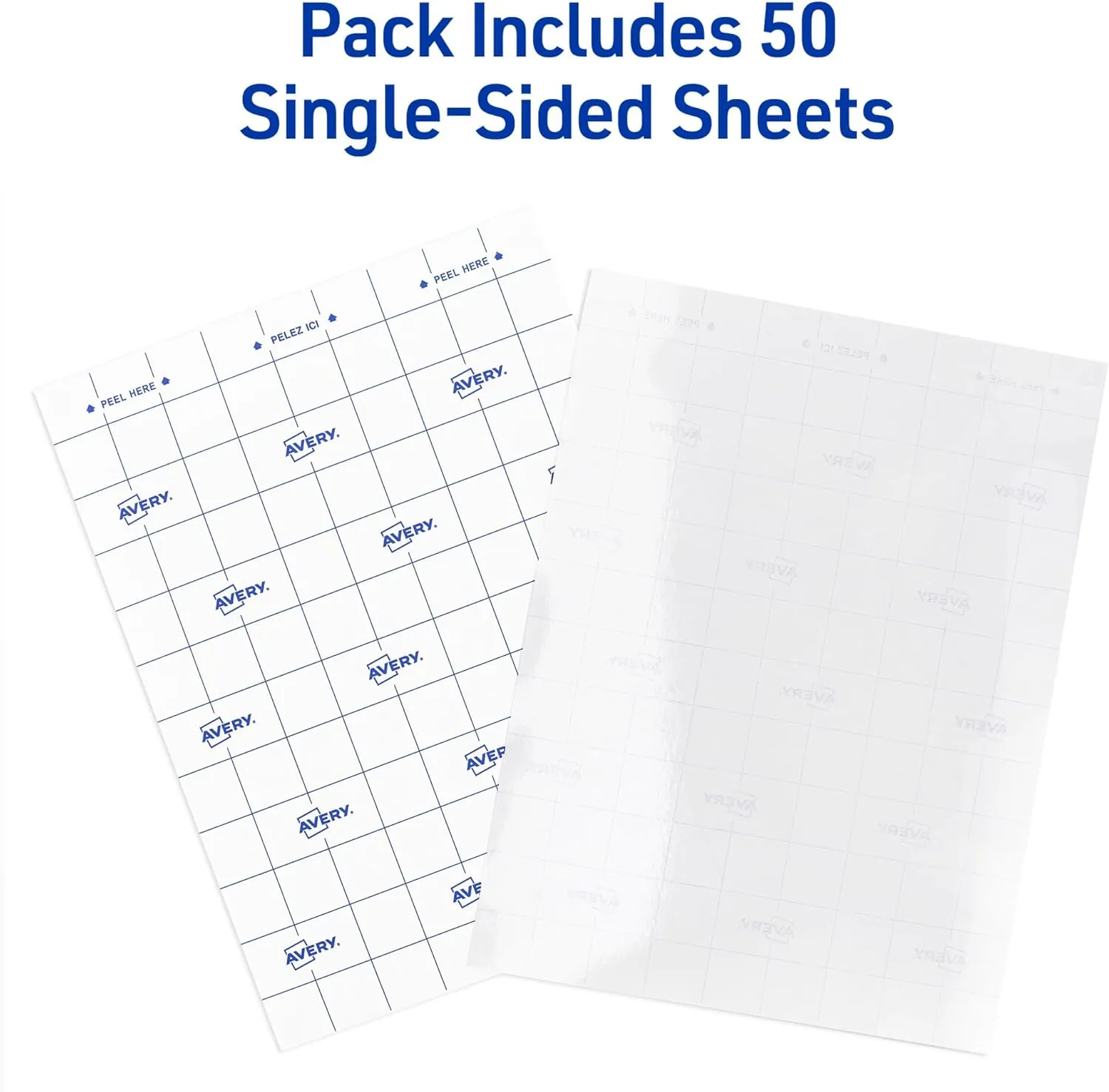 Avery Clear Laminating Sheets, 9" x 12", Permanent Self-Adhesive, 50 Self-Laminating Sheets, Great for Protecting Documents, Photos, and Signs More (73601)