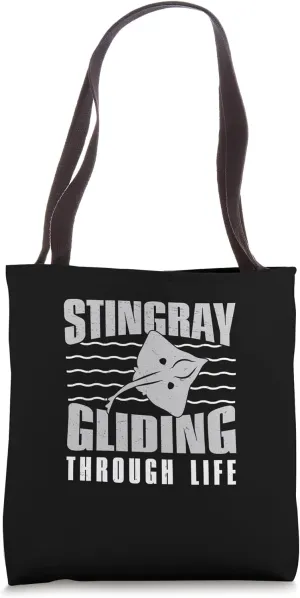 Awesome Stingray Gliding Through Life For A Marine Biologist Tote Bag
