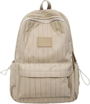 Back Packs，Aesthetic Pleated Backpack Large Capacity Casual Daypacks Travel Bag Student School Bag Versatile Backpack for Girl
