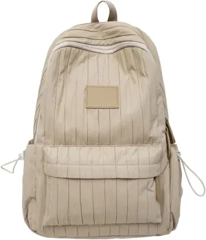 Back Packs，Aesthetic Pleated Backpack Large Capacity Casual Daypacks Travel Bag Student School Bag Versatile Backpack for Girl