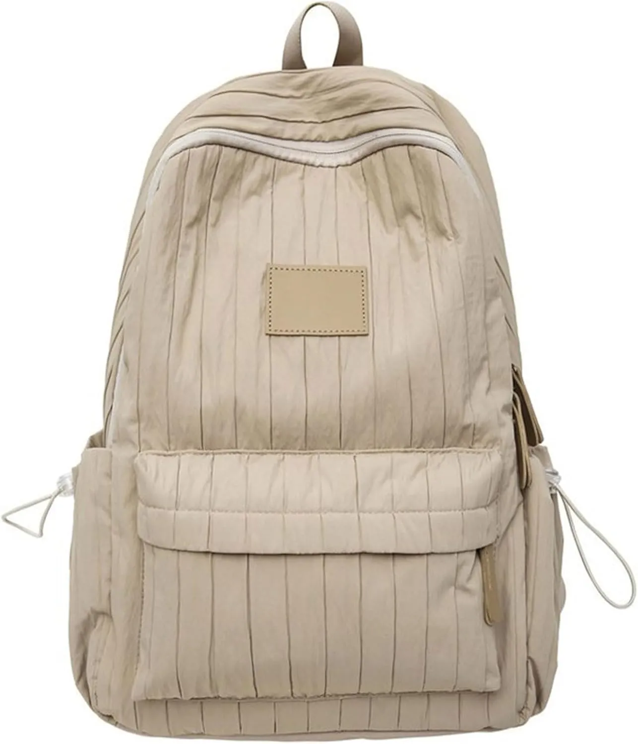 Back Packs，Aesthetic Pleated Backpack Large Capacity Casual Daypacks Travel Bag Student School Bag Versatile Backpack for Girl