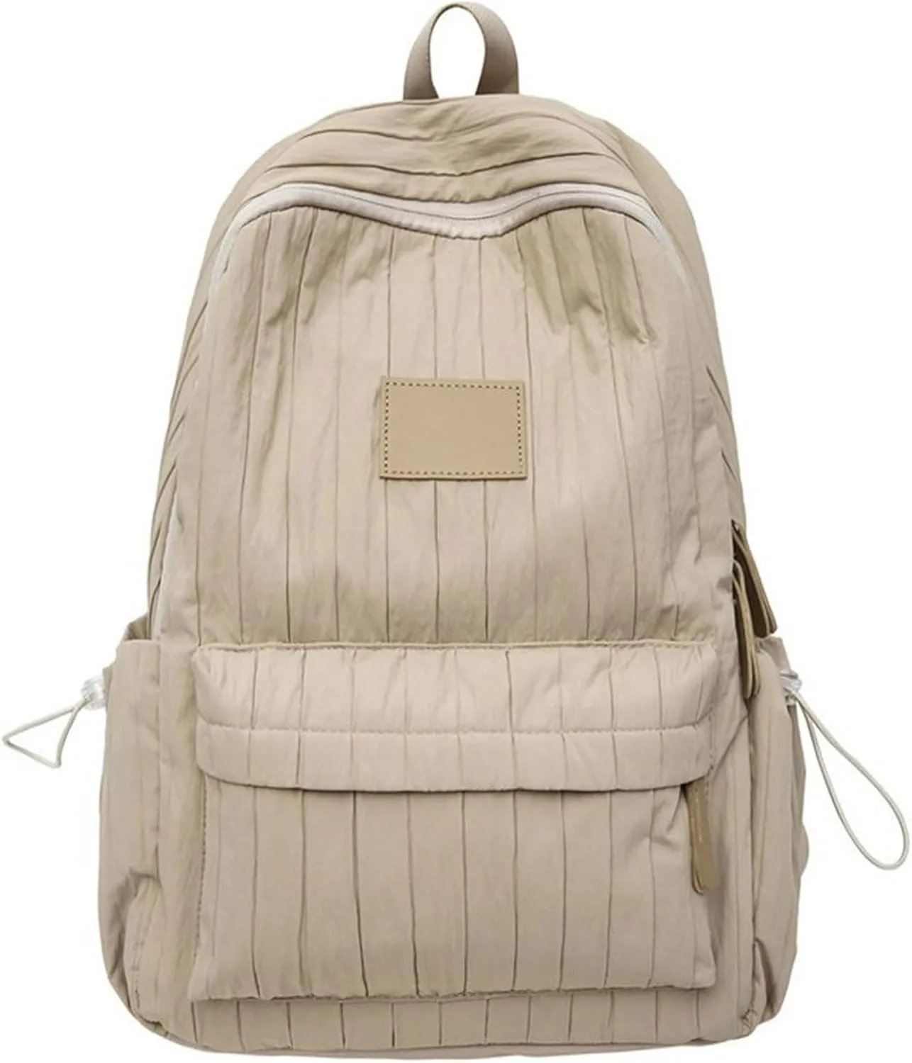 Back Packs，Aesthetic Pleated Backpack Large Capacity Casual Daypacks Travel Bag Student School Bag Versatile Backpack for Girl