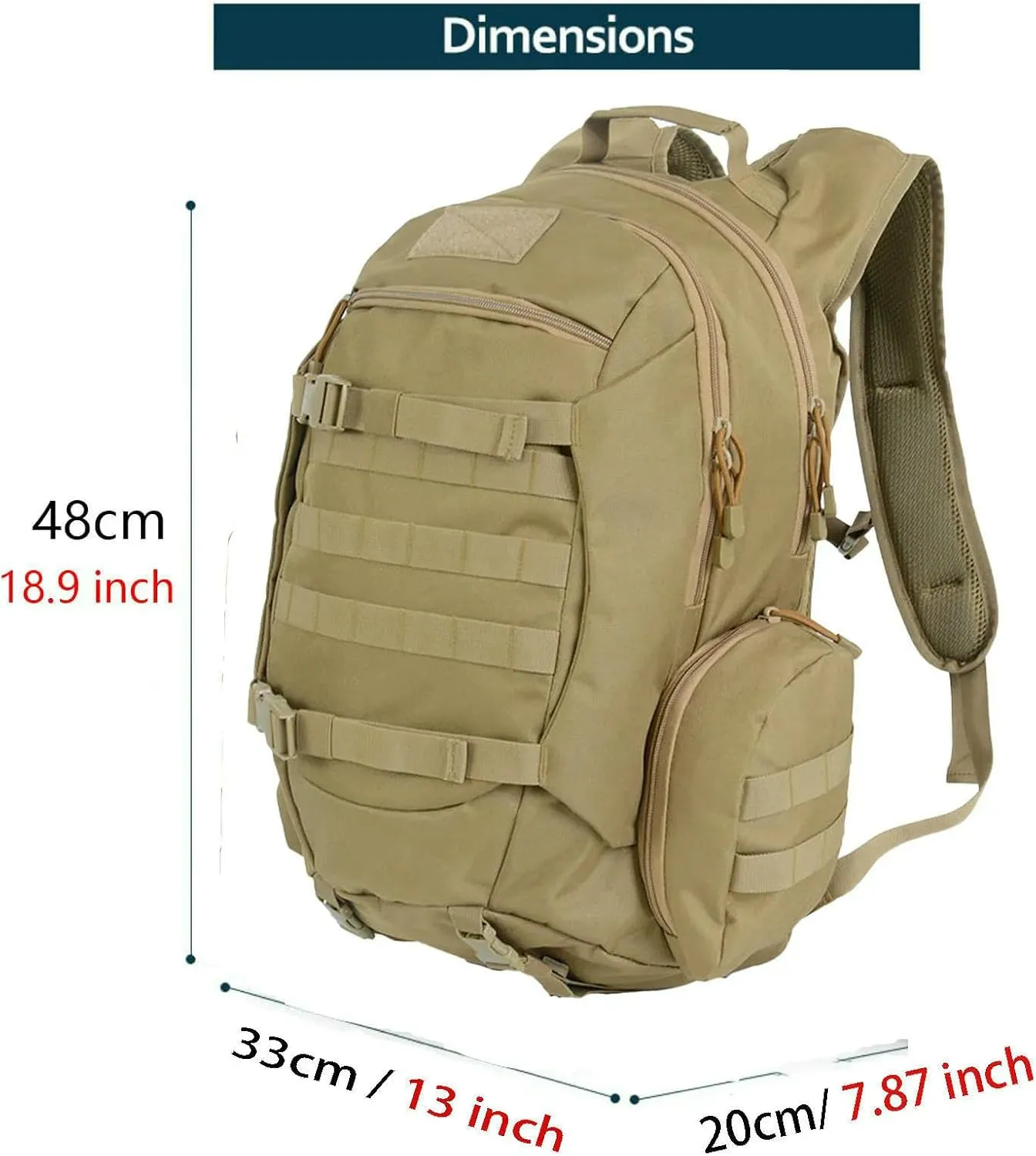 Backpack 45L Waterproof Fishing Hunting Backpack Outdoor Tactical Sports Camping Hiking Bag