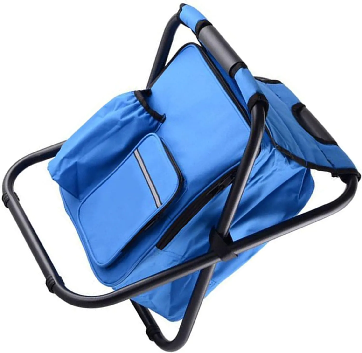 Backpack Cooler Chair Folding Camping Stool for Travel Beach Hiking Picnic, Large Capacity, Lightweight, and Wearproof