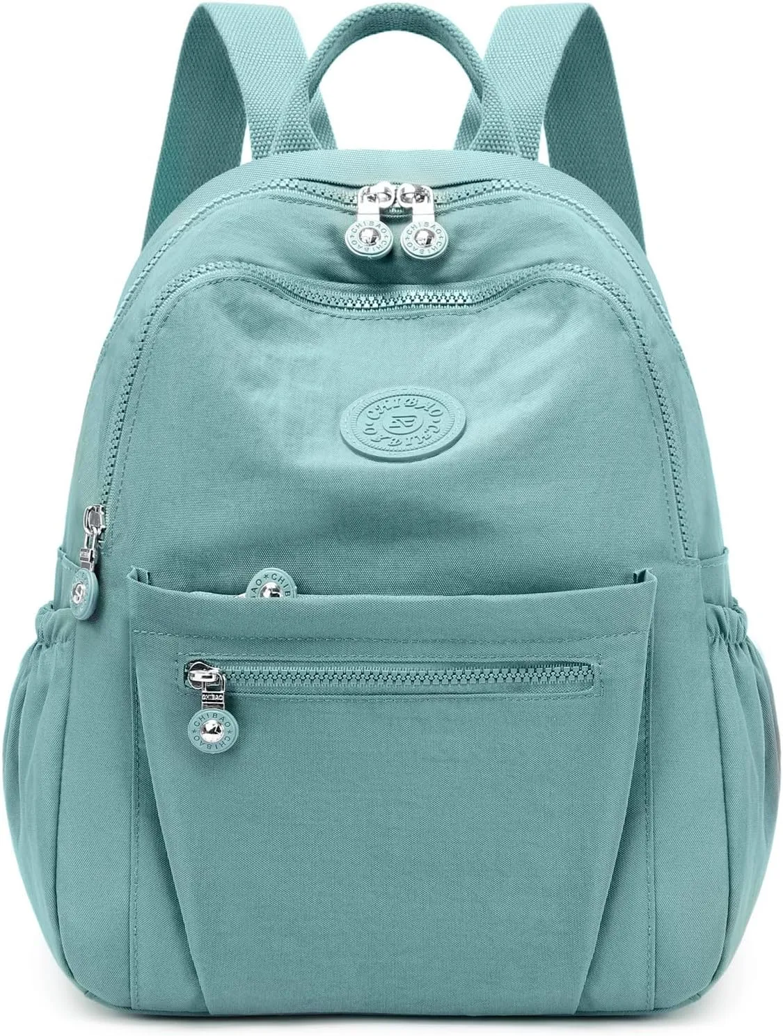 Backpack Purse for Women Ladies Nylon Bag Casual Daypack Travel Shopping Pack (A Style Light Green)