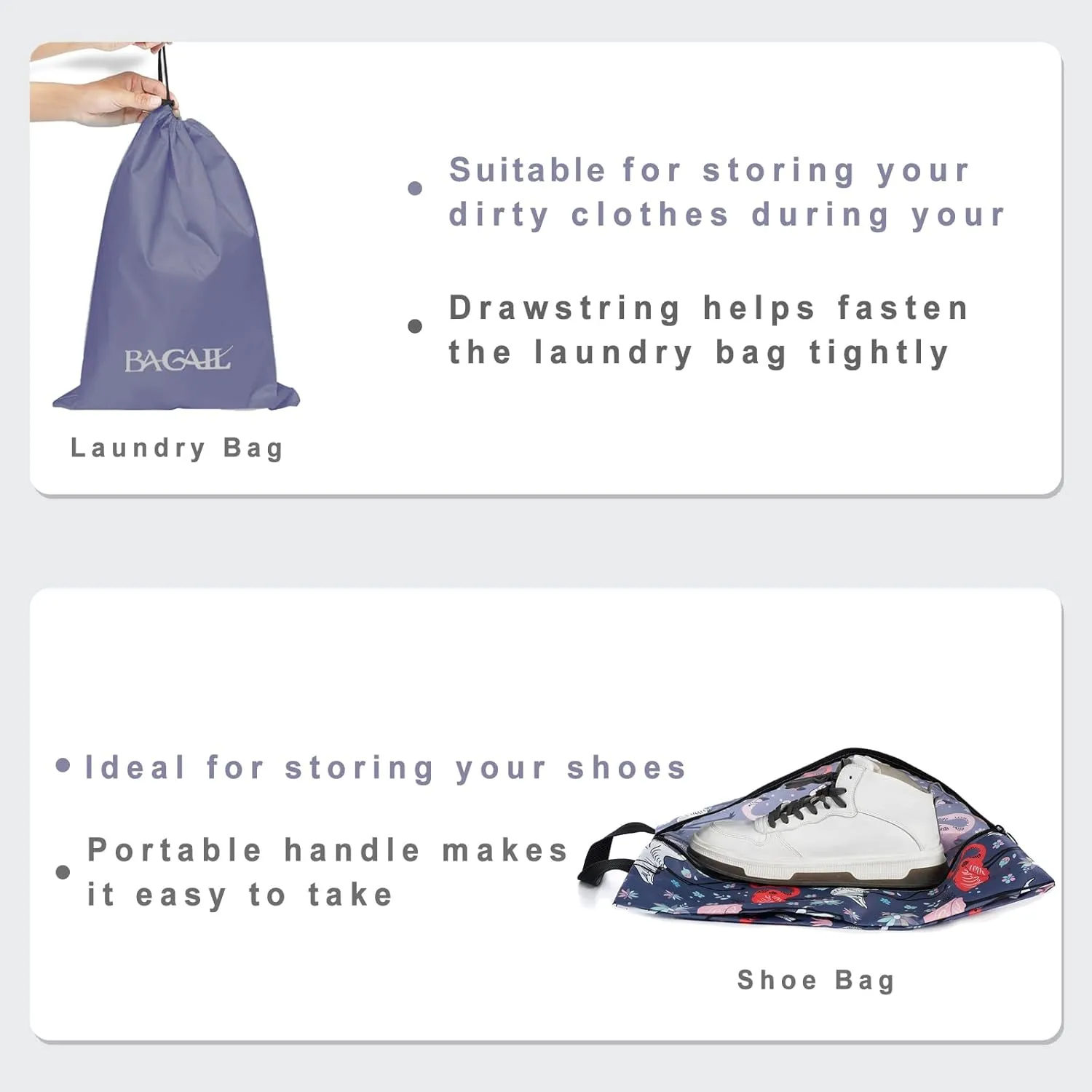 BAGAIL 8 Set/9 Set Packing Cubes Luggage Packing Organizer for Travel, Suitcase Packing Bags for Travel Accessories