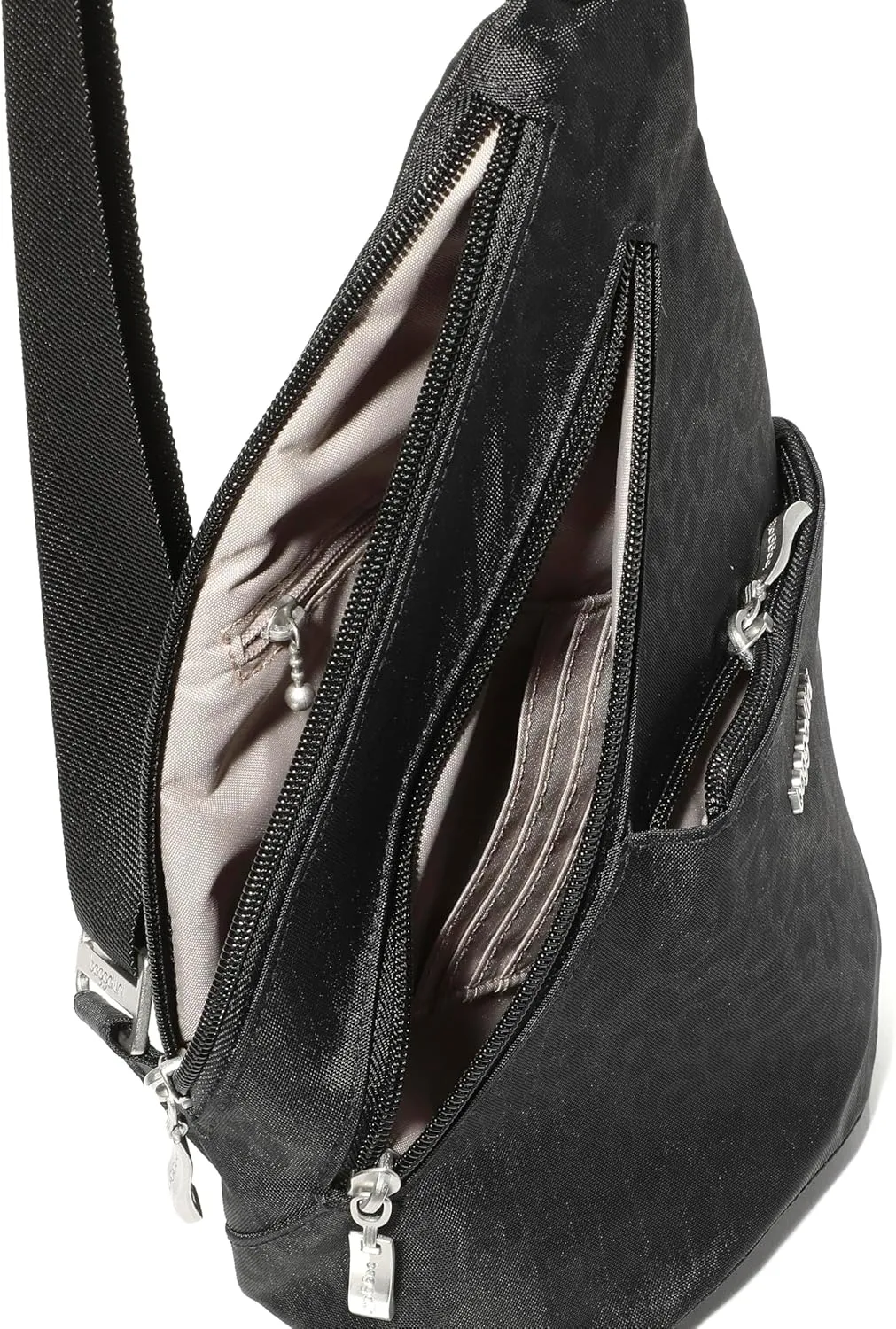 Baggallini Mini Sling - 12x7 Sling Crossbody Bag Backpack with Adjustable Shoulder Strap