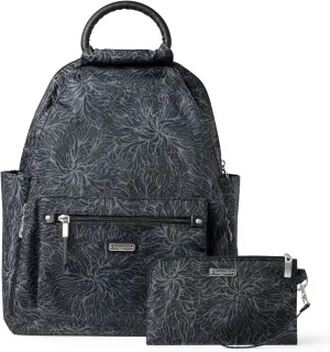 Baggallini Women's All Day Backpack, Midnight Blossom, One Size…