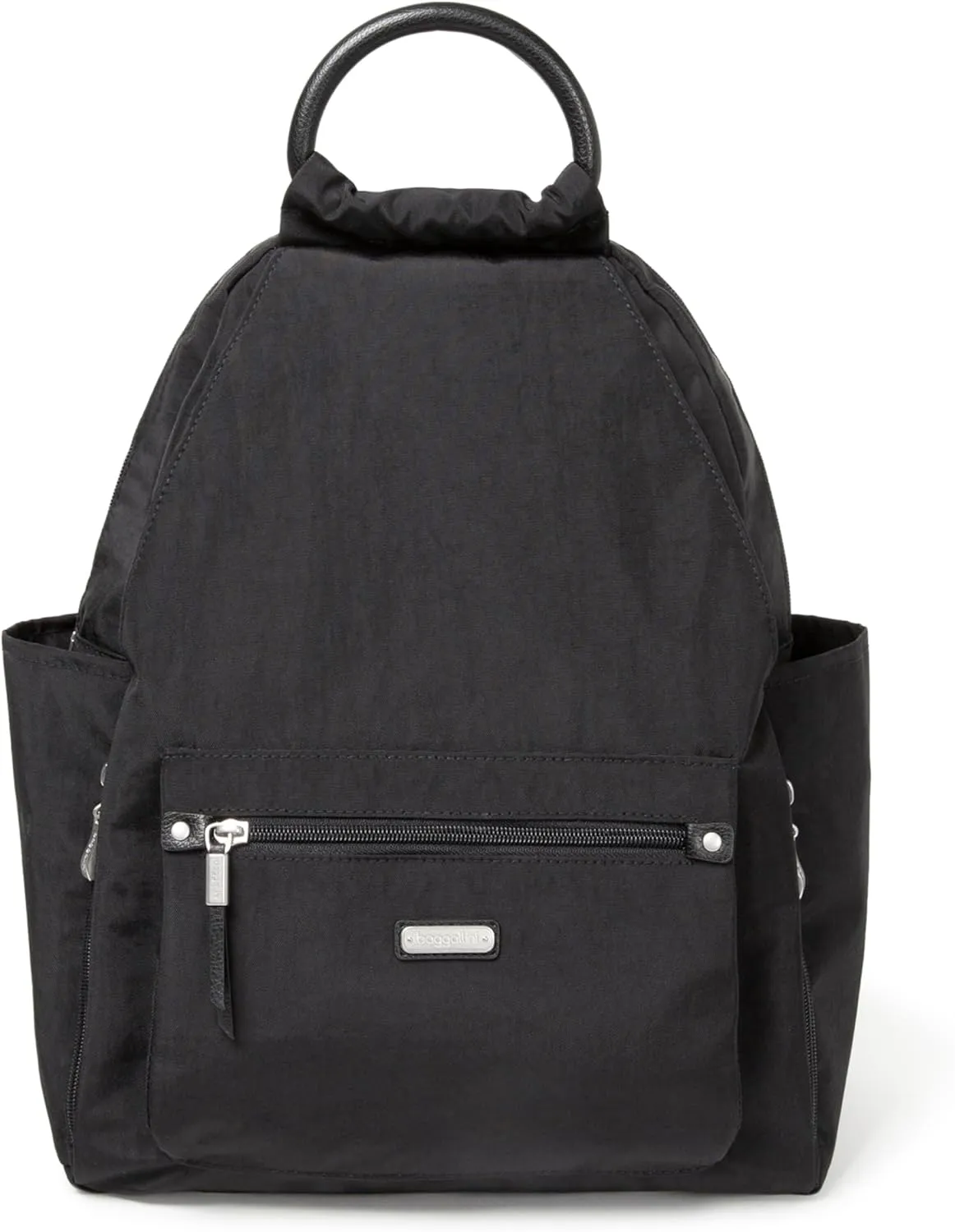 Baggallini womens New Classic Heritage With Rfid Phone Wristlet All Day Backpack, Black, One Size US
