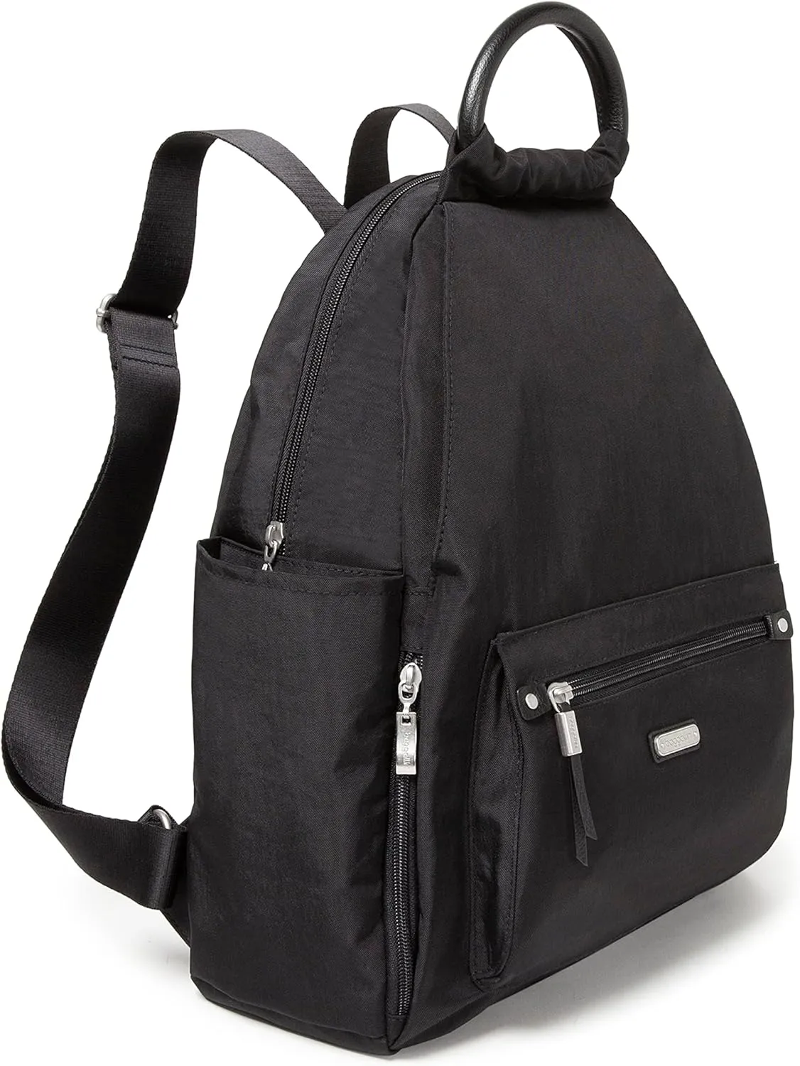 Baggallini womens New Classic Heritage With Rfid Phone Wristlet All Day Backpack, Black, One Size US