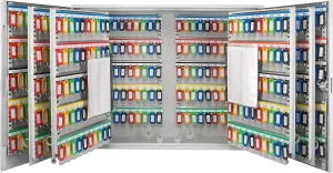 Barska Adjustable Key Cabinet Lock Box with Colorful Key Tag Labels - 600 POSITION - KEY LOCK